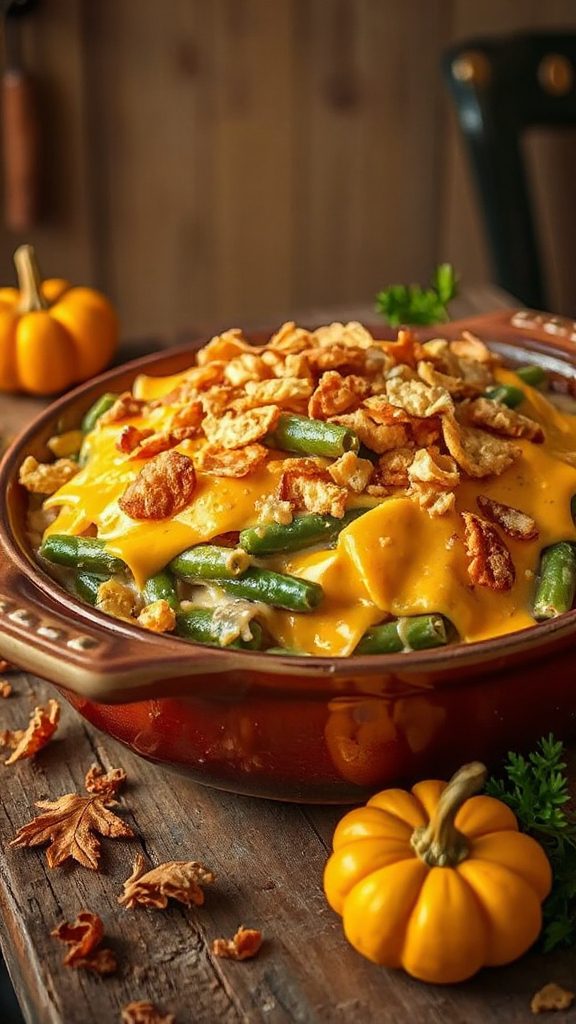 cheesy garlic green bean casserole cheesy garlic green bean casserole