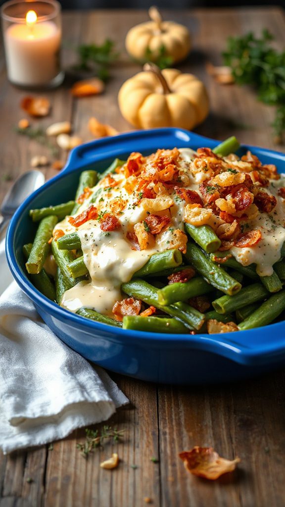 cheesy garlic green beans