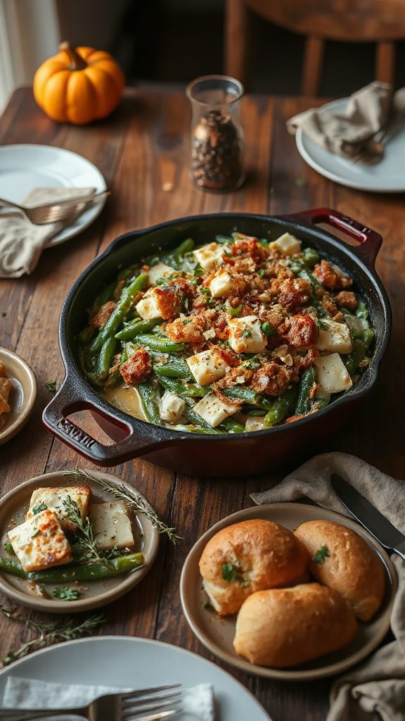 cheesy garlic herb casserole