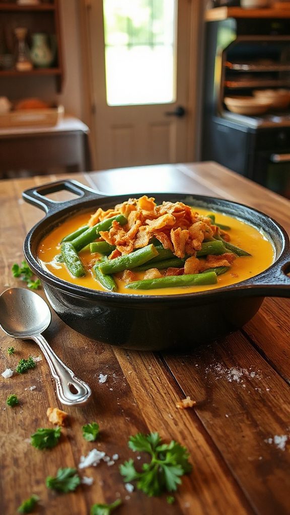 cheesy green bean bake
