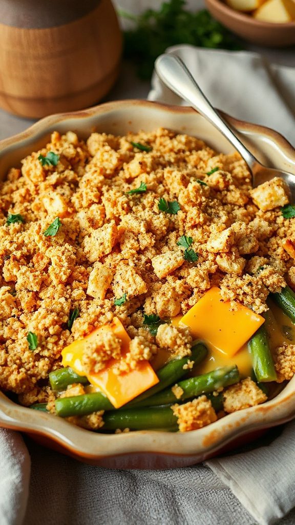 cheesy green bean bake cheesy green bean bake