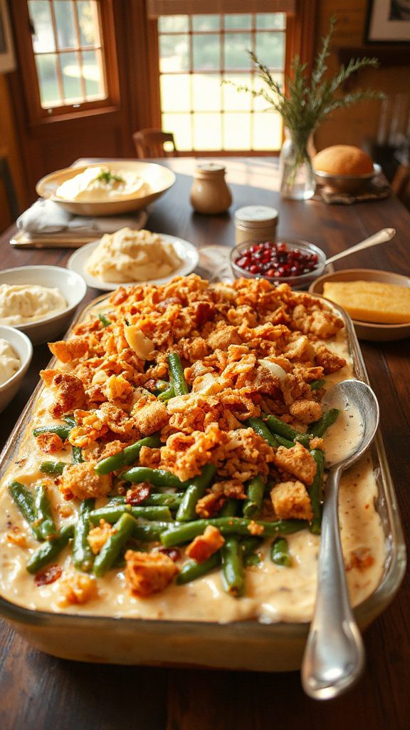 cheesy green bean casserole