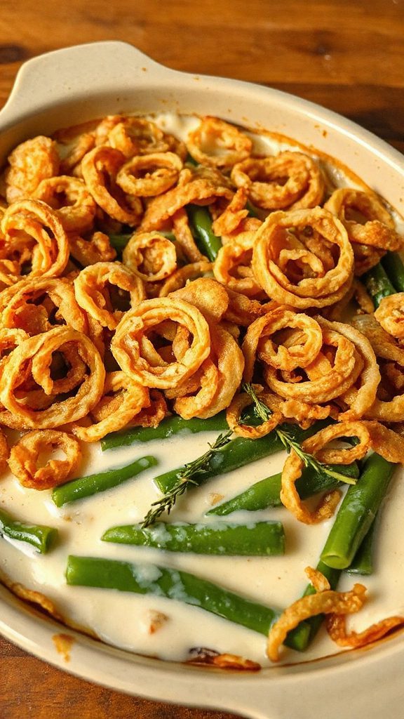 cheesy green bean casserole
