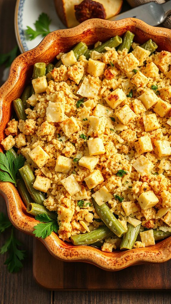 cheesy green bean casserole