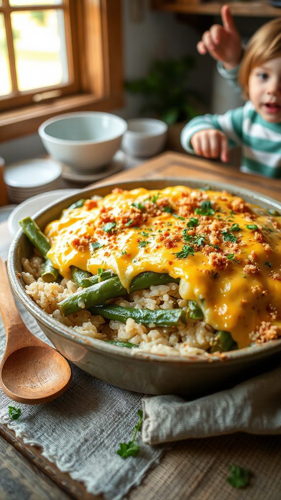 cheesy green bean casserole