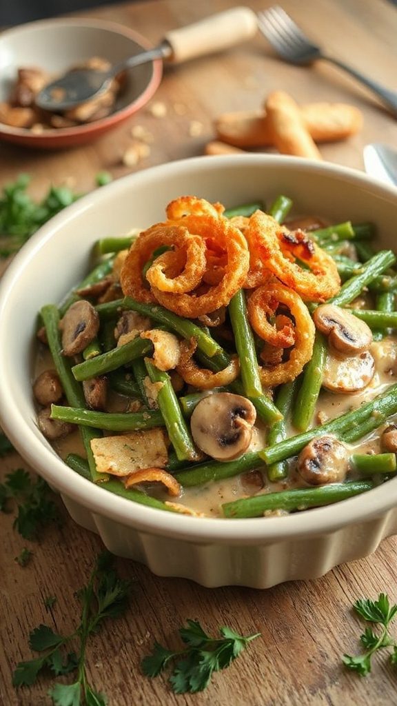 cheesy green bean casserole