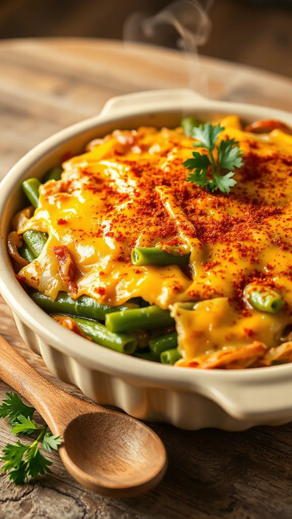 cheesy green bean casserole