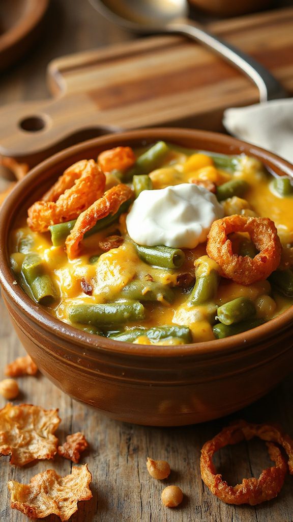 cheesy green bean casserole