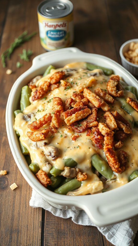 cheesy green bean casserole