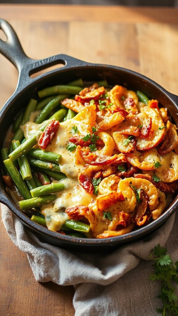cheesy green bean casserole