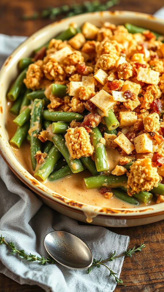 cheesy green bean casserole