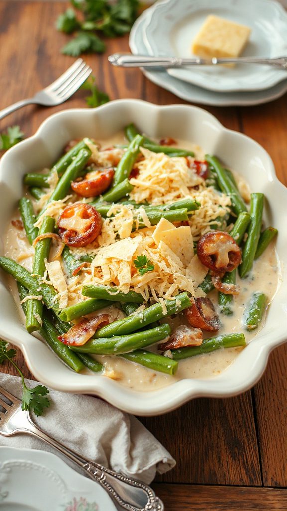 cheesy green bean casserole