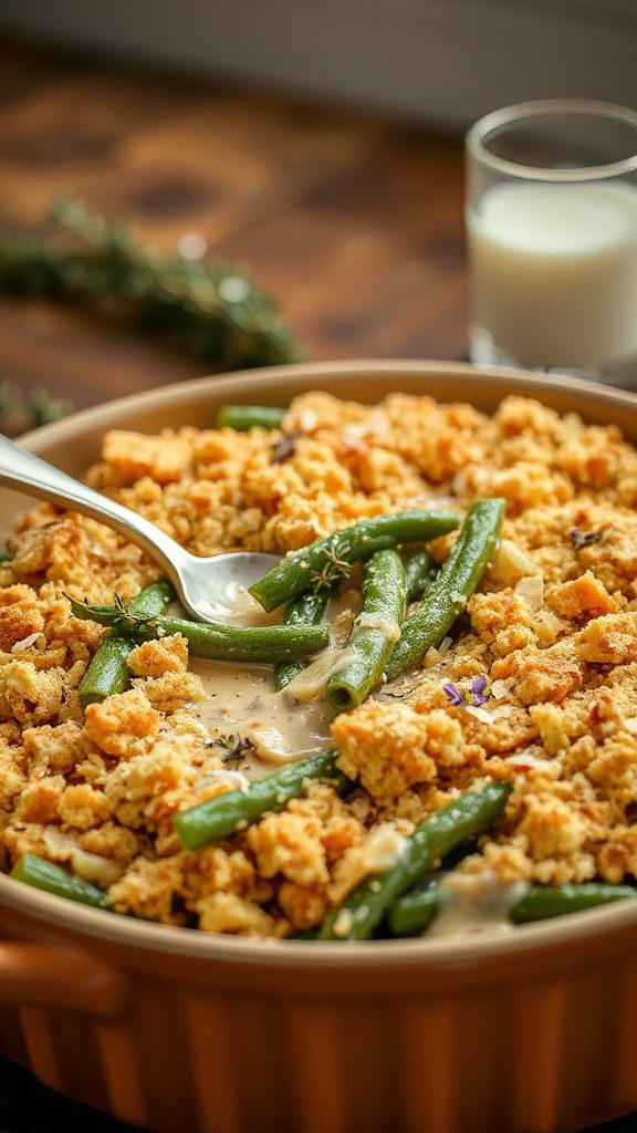 cheesy green bean casserole