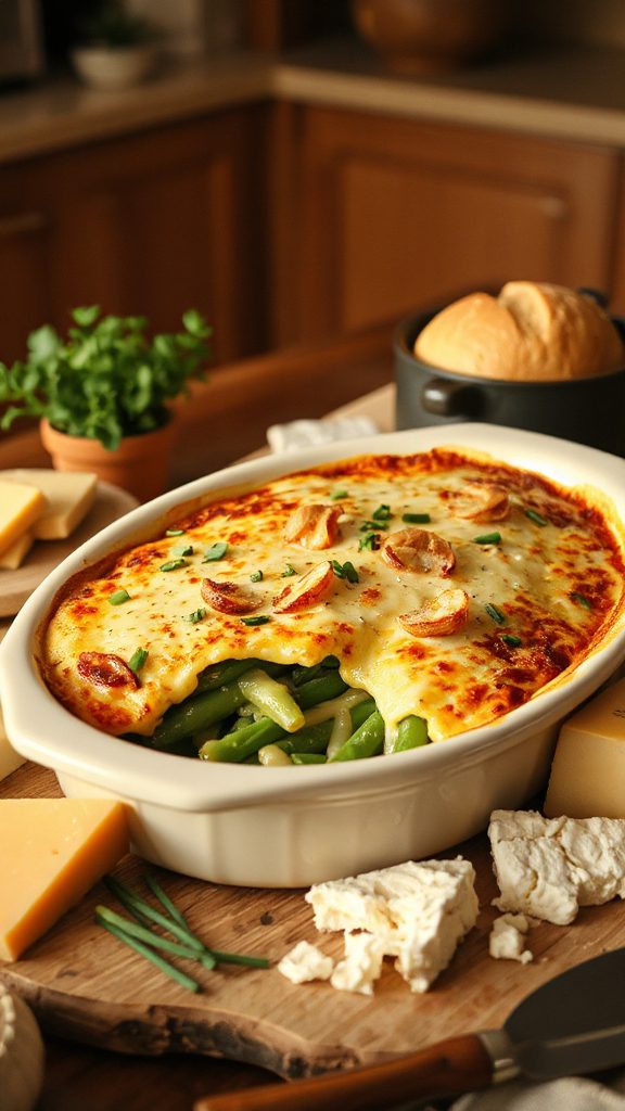 cheesy green bean casserole