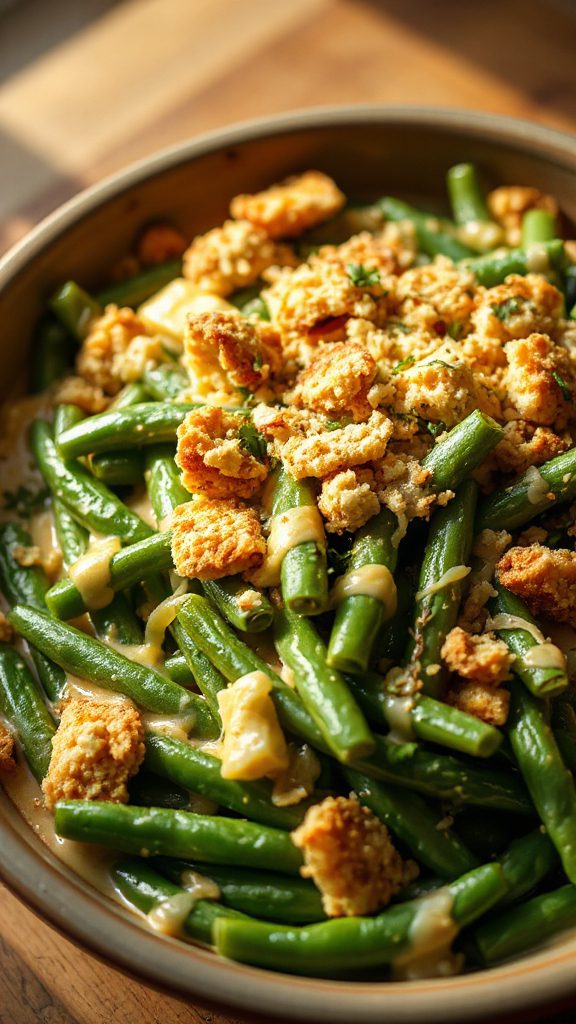 cheesy green bean casserole cheesy green bean casserole