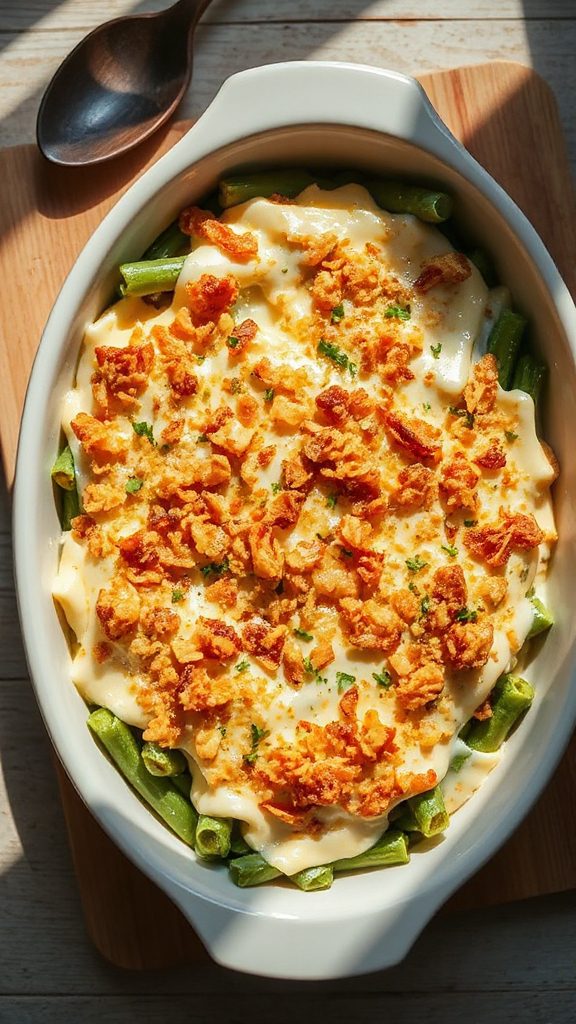 cheesy green bean casserole