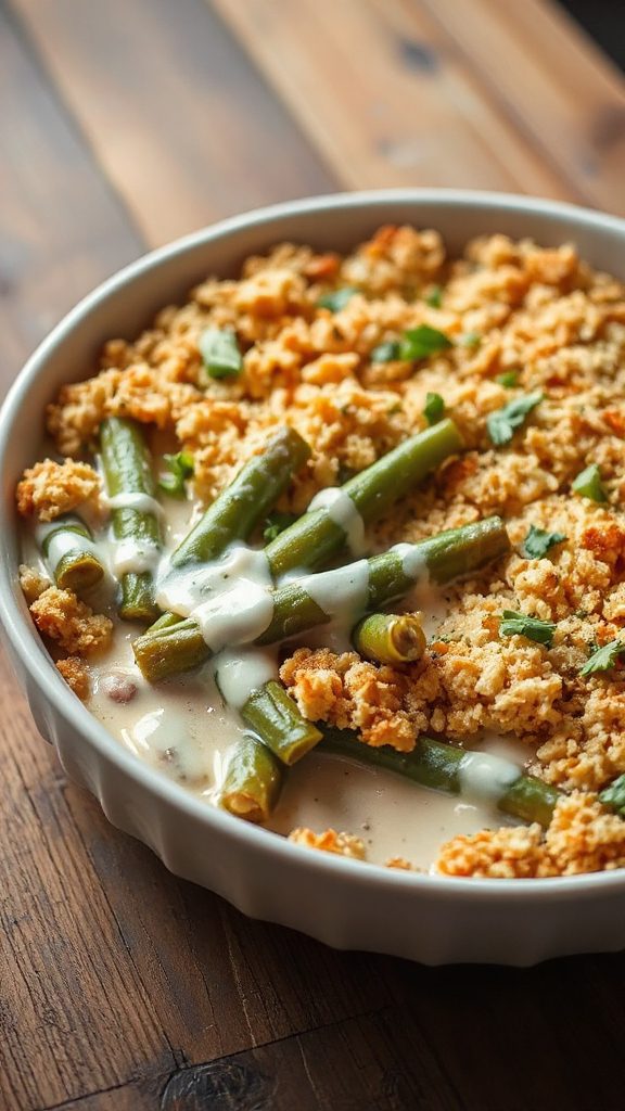 cheesy green bean casserole