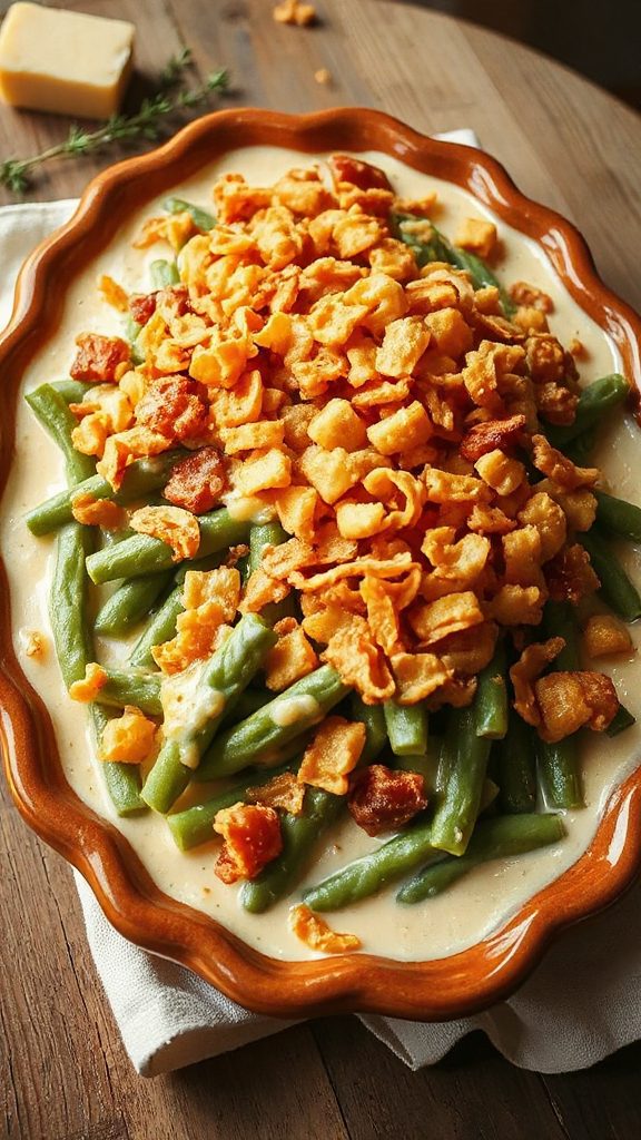 cheesy green bean casserole