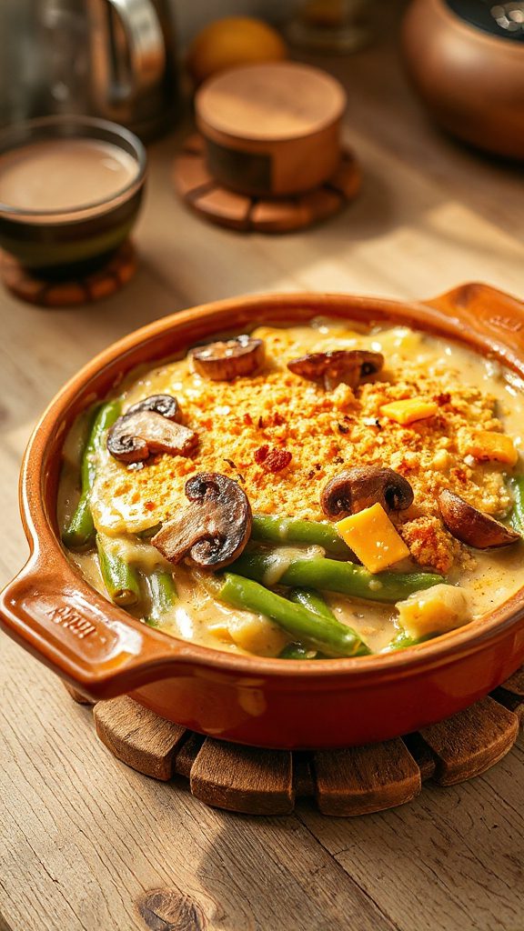 cheesy green bean casserole