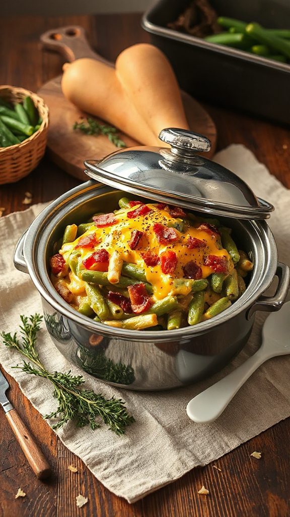 cheesy green bean casserole