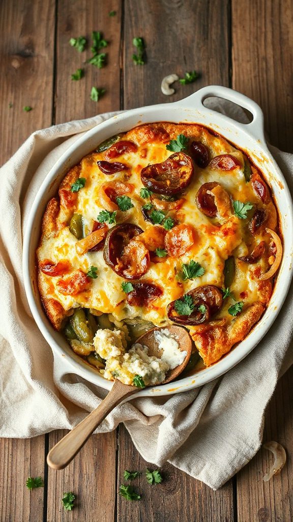 cheesy green bean casserole