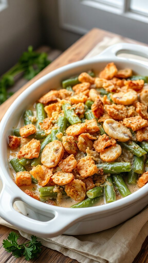 cheesy green bean casserole