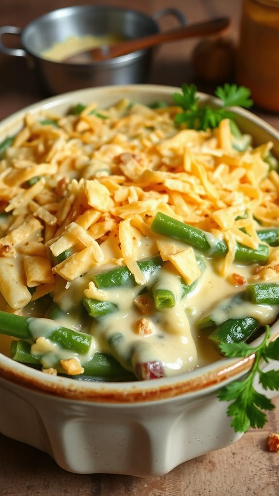 cheesy green bean casserole