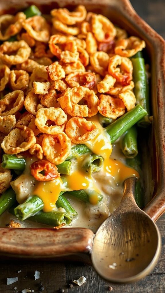 cheesy green bean casserole