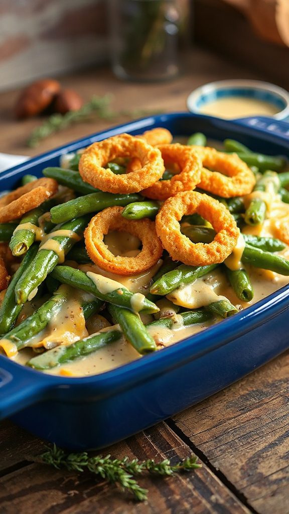 cheesy green bean casserole