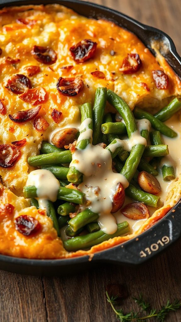 cheesy green bean casserole