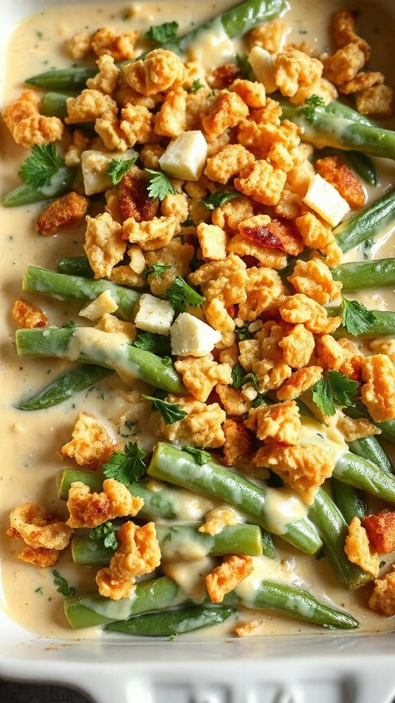 cheesy green bean casserole