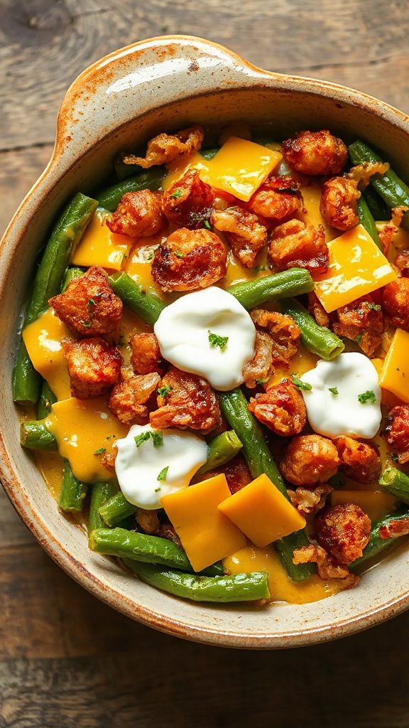 cheesy green bean casserole cheesy green bean casserole