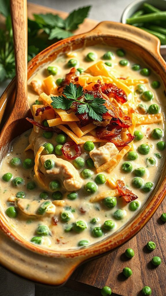 cheesy green bean delight