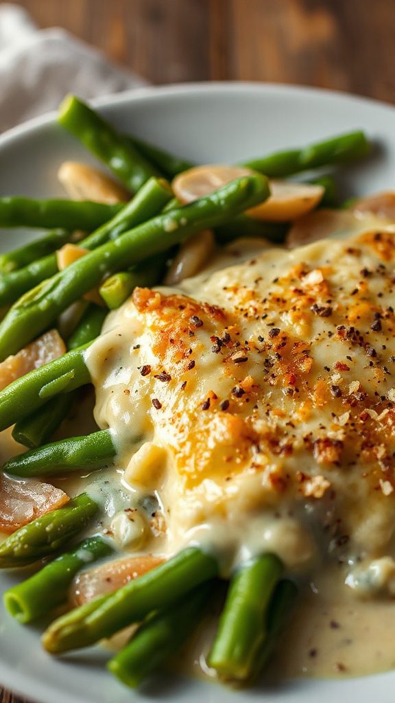cheesy green bean gratin cheesy green bean gratin