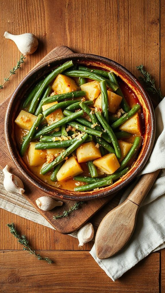 cheesy green bean medley cheesy green bean medley