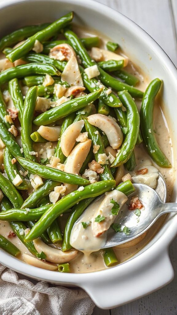 cheesy green bean side dish cheesy green bean side dish