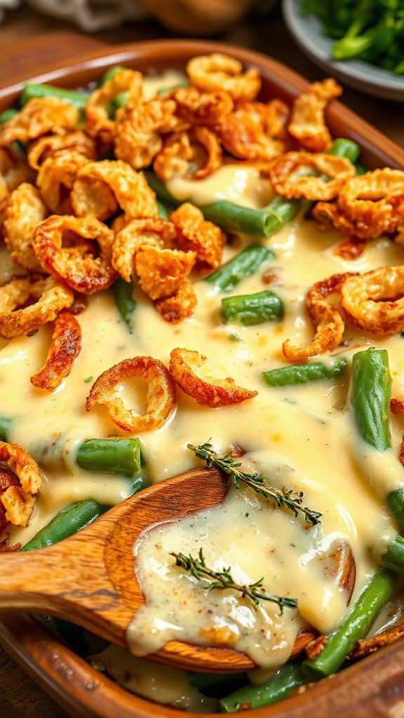 cheesy green beans casserole