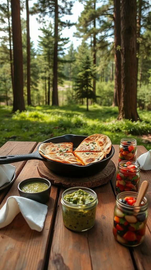 cheesy handheld camping delight