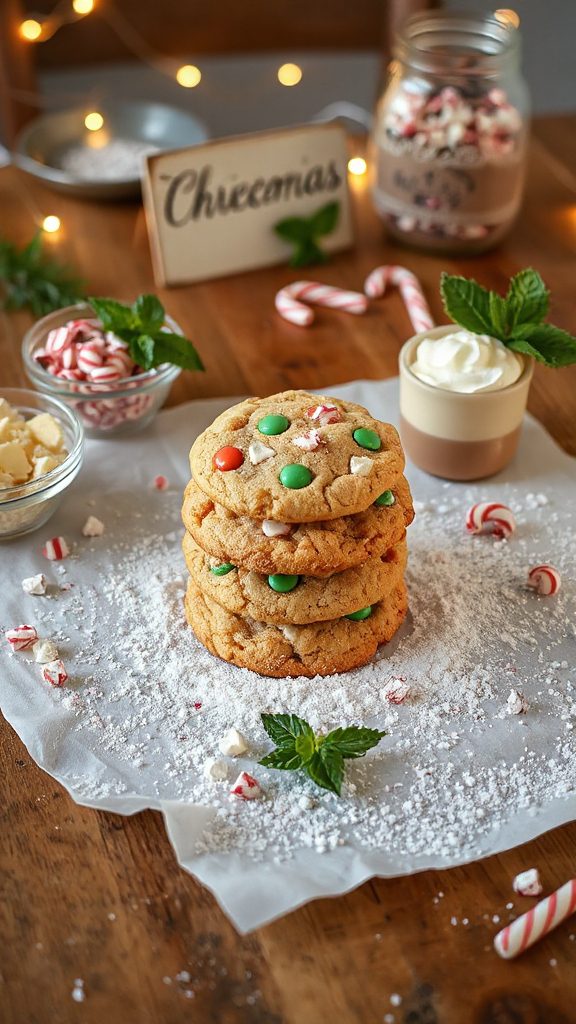 cheesy peppermint bark cookies