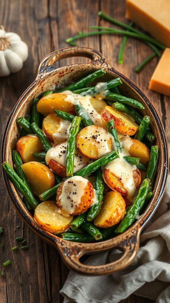 cheesy potato green bean casserole cheesy potato green bean casserole