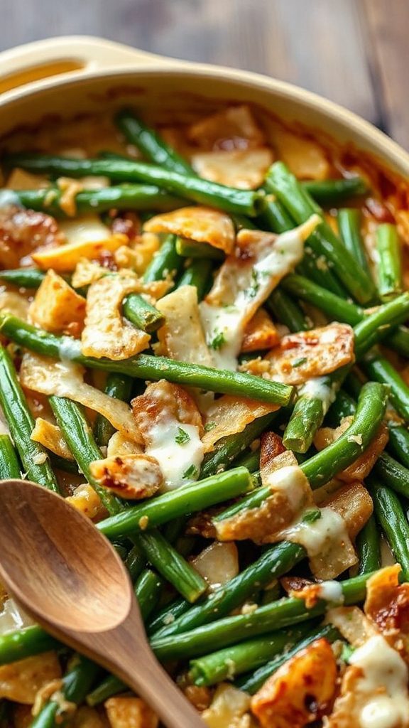 cheesy roasted garlic green beans cheesy roasted garlic green beans