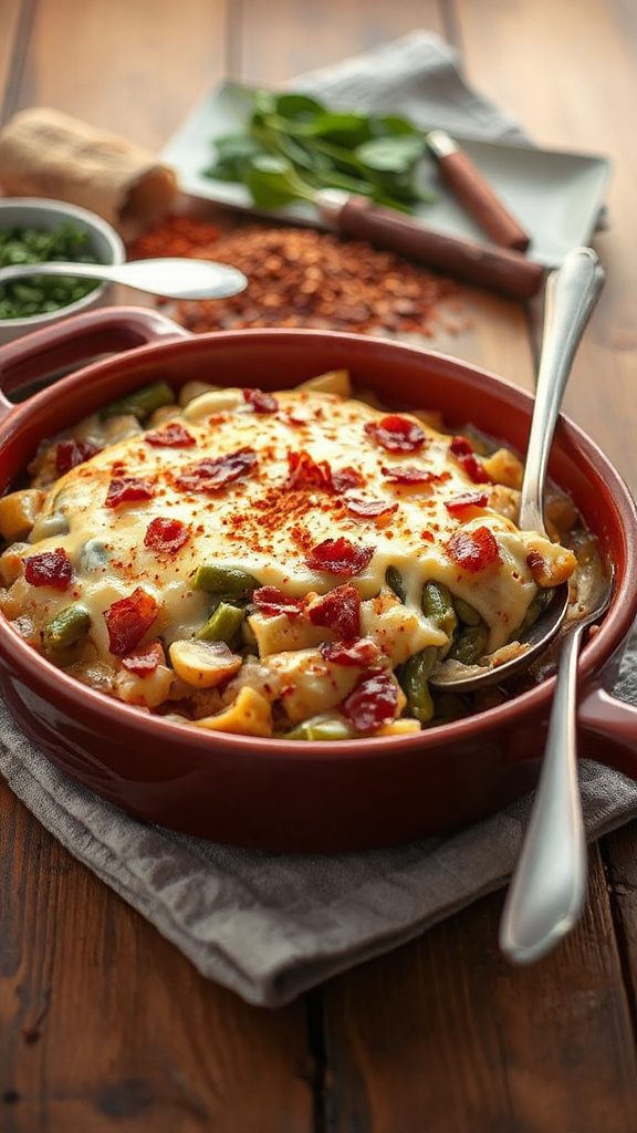 cheesy smoky green bean casserole cheesy smoky green bean casserole