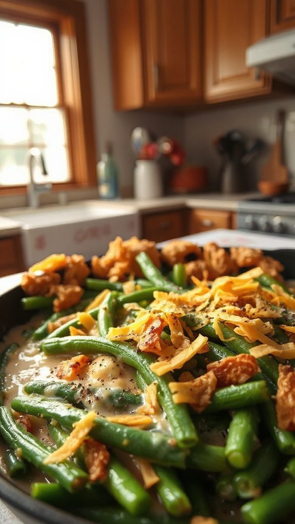 cheesy southern green beans