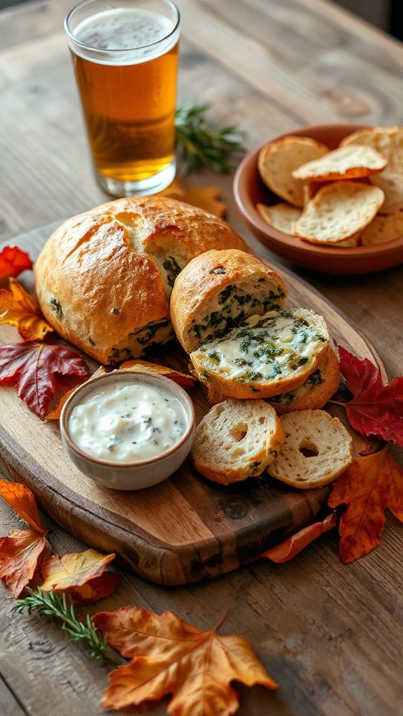 cheesy spinach artichoke bread cheesy spinach artichoke bread