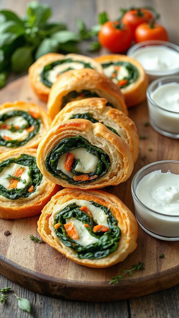 cheesy spinach tortilla pinwheels cheesy spinach tortilla pinwheels
