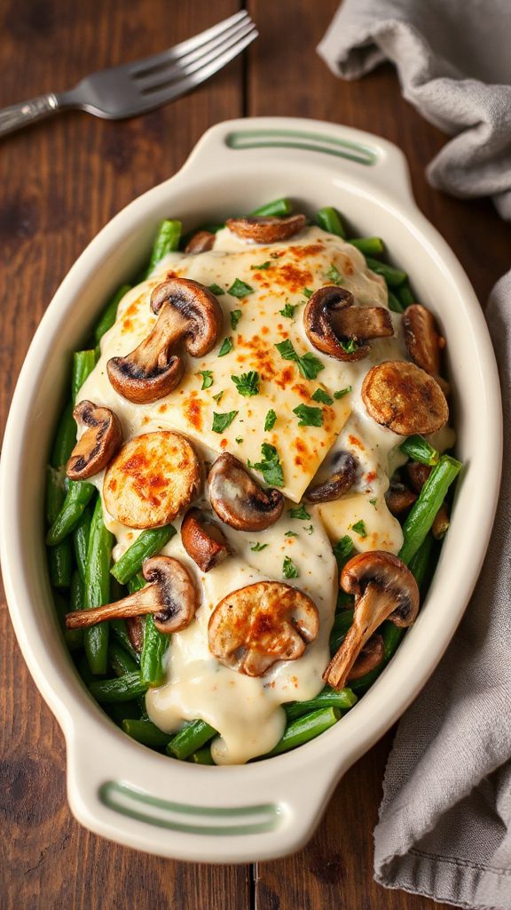cheesy swiss mushroom casserole cheesy swiss mushroom casserole
