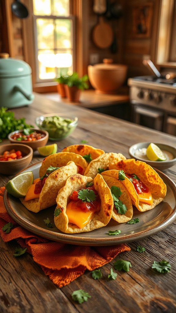 cheesy taco snack bites