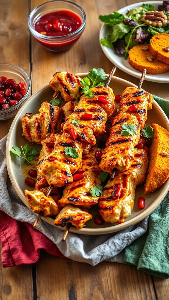 chermoula marinated turkey skewers chermoula marinated turkey skewers
