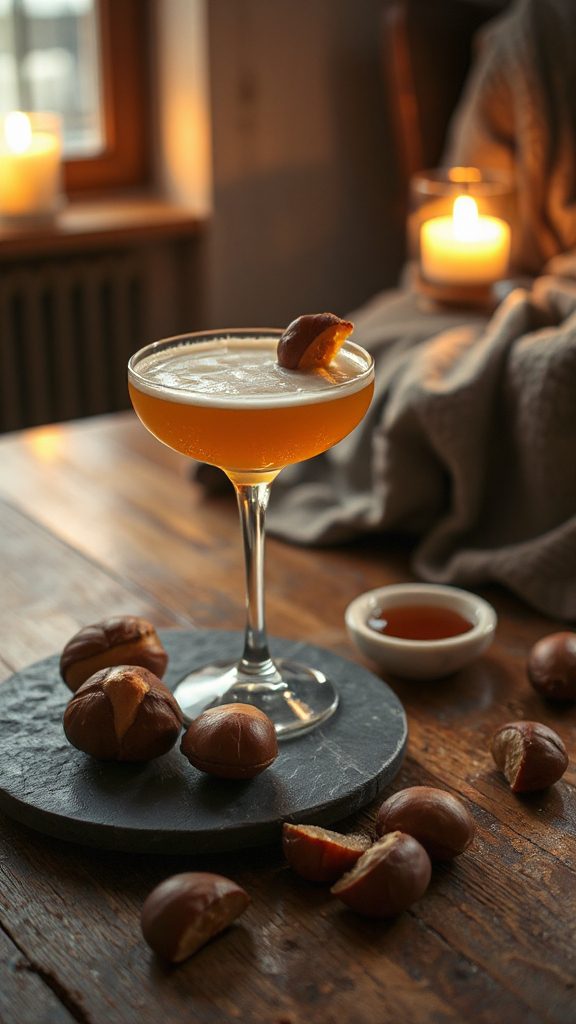 chestnut flavored winter cocktail chestnut flavored winter cocktail