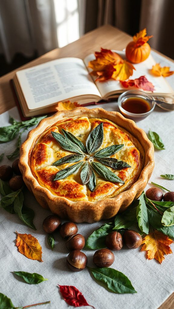 chestnut sage autumn quiche